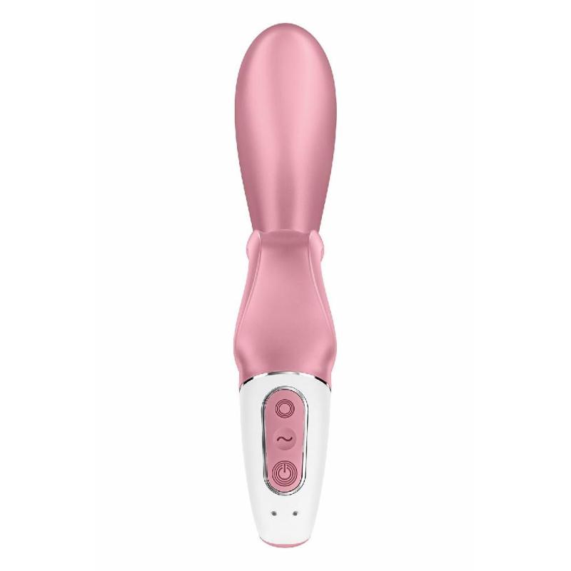 Смарт вібратор-кролик Satisfyer Hug Me Pink, 2 мотори, діаметр 4,2см, широка кліторальна частина