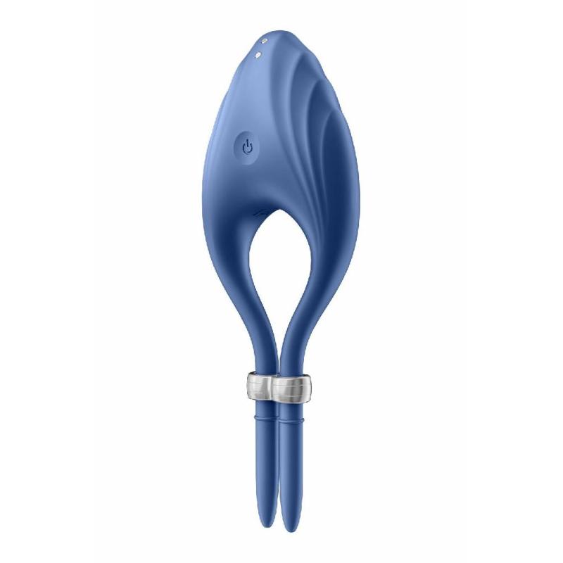 Ерекційне віброкільце-ласо Satisfyer Duelist Blue, 10 режимів, потужний мотор