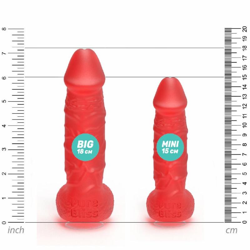 Мило у формі пеніса Pure Bliss MINI Red, крафтове мило-член, натуральне