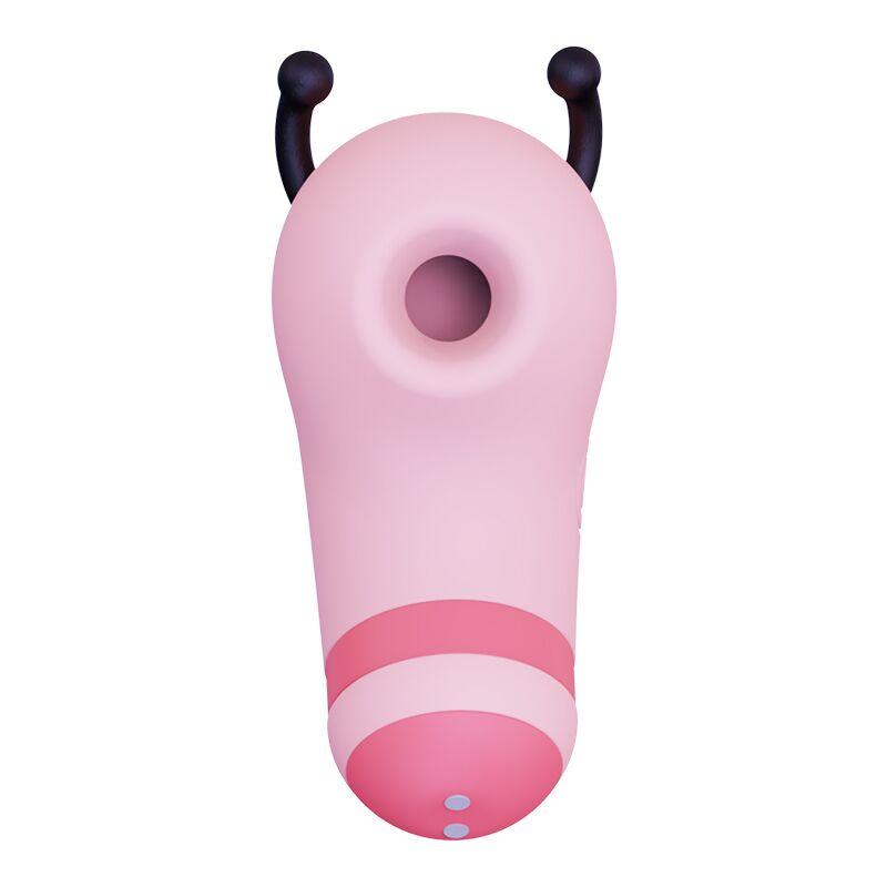 Вакуумний стимулятор із мікрострумами KISSTOY Beebe Pink, на палець
