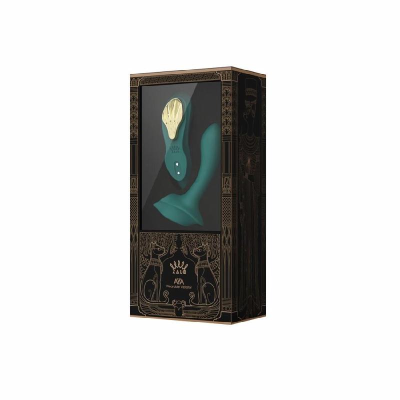 Смарт-вібратор у трусики Zalo - AYA Turquoise Green, насадка та пульт ДК