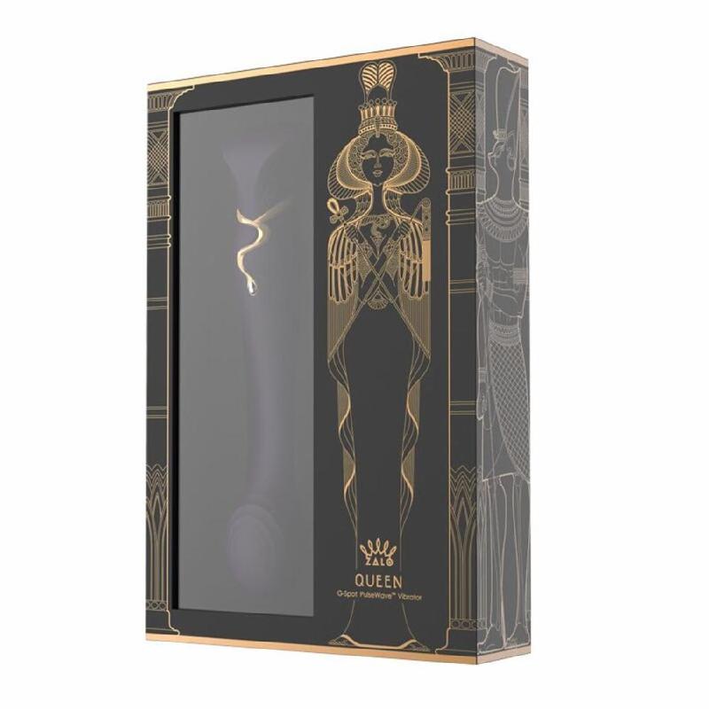 Смартвібратор 3в1 Zalo — Queen Set Twilight Purple, пульсівна перлина та вакуум, кристал Swarovski