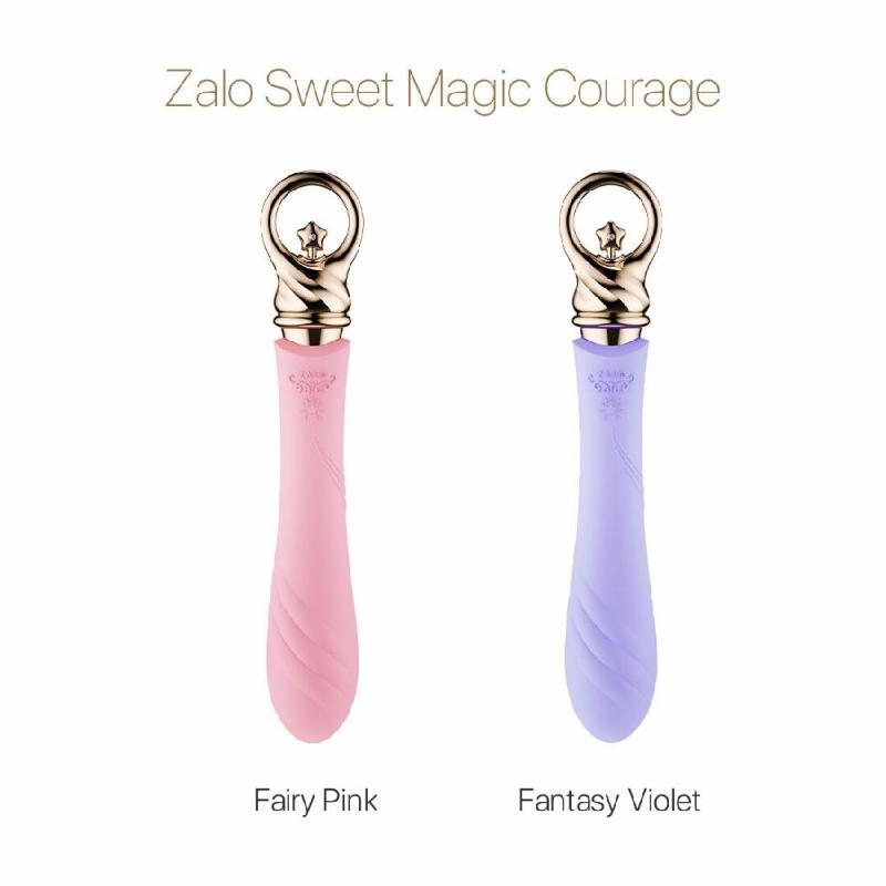 Вібратор для точки G із підігрівом Zalo Sweet Magic - Courage Fantasy Violet