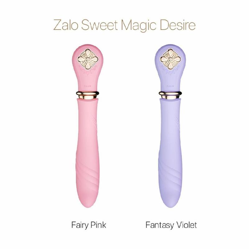 Пульсатор із підігрівом Zalo Sweet Magic - Desire Fairy Pink, турбо режим