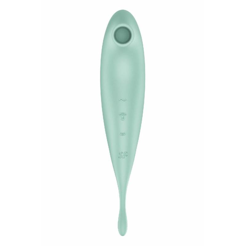 Смарт-вібратор для клітора з вакуумною стимуляцією Satisfyer Twirling Pro+ Mint