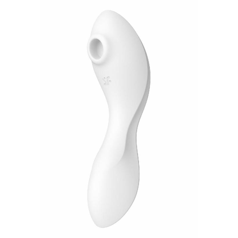 Вакуумний смарт-стимулятор із вібрацією Satisfyer Curvy Trinity 5 (White), керування зі смартфона