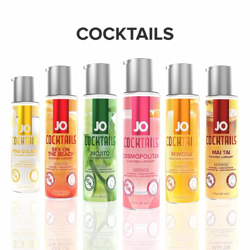 Лубрикант на водній основі JO Cocktails — Cosmopolitan без цукру, рослинний гліцерин (60 мл)
