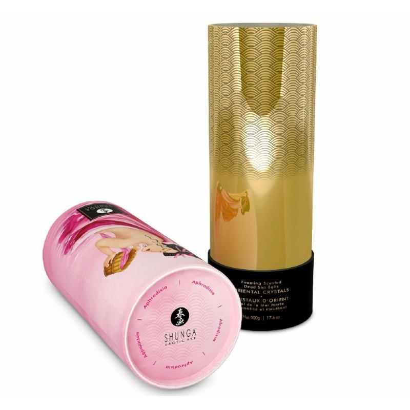Пінлива сіль для ванни Shunga Dead Sea salt Oriental Crystals — Rose Petal (500 г), Мертвого моря
