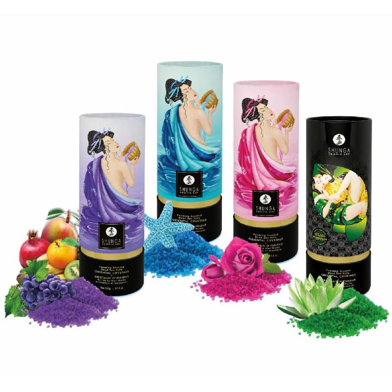 Пінлива сіль для ванни Shunga Dead Sea salt Oriental Crystals — Ocean Temptations (500 г)