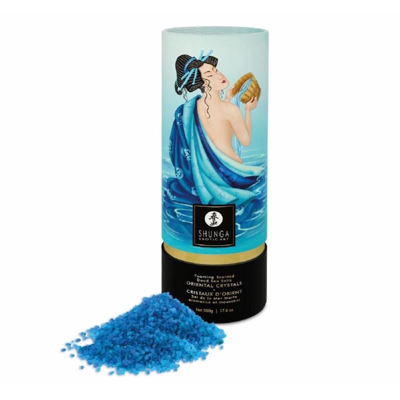 Пінлива сіль для ванни Shunga Dead Sea salt Oriental Crystals — Ocean Temptations (500 г)