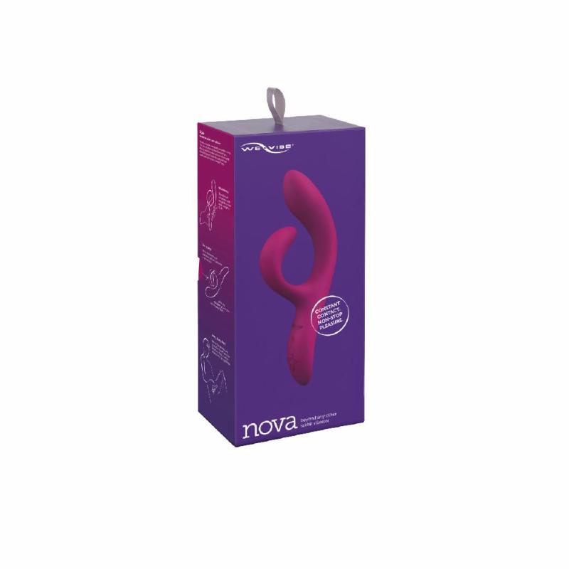 Смарт вібратор-кролик We-Vibe Nova Fuchsia, ергономічний, регульований кут нахилу стовбура