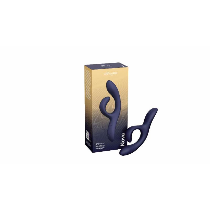 Смарт вібратор-кролик We-Vibe Nova Midnight Blue, ергономічний, регульований кут нахилу стовбура
