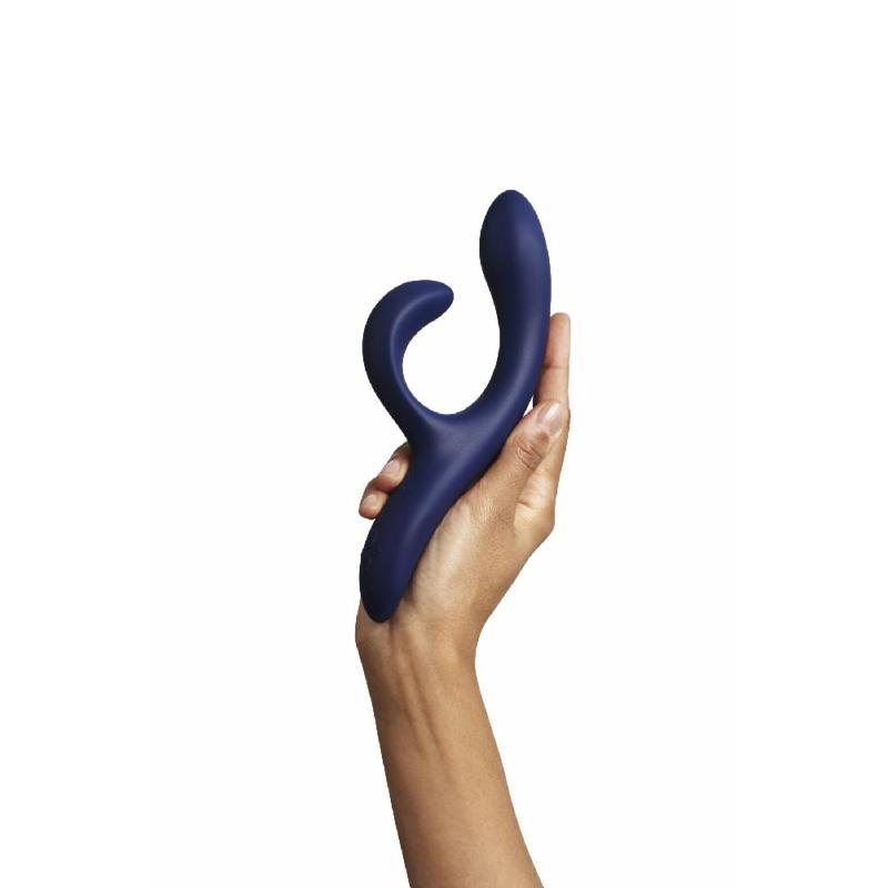 Смарт вібратор-кролик We-Vibe Nova Midnight Blue, ергономічний, регульований кут нахилу стовбура