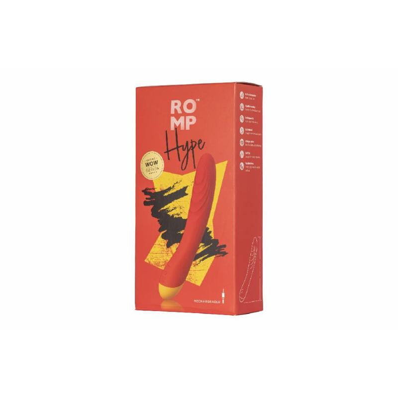 Вібратор для точки G та клітора Romp Hype, гнучкий, особливо м’яка головка, 10 варіантів стимуляції