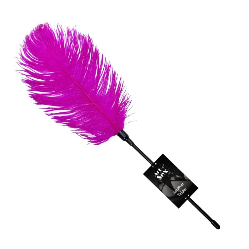 Лоскітка зі страусиним пером Art of Sex – Feather Tickler, темно-рожева - зображення 1