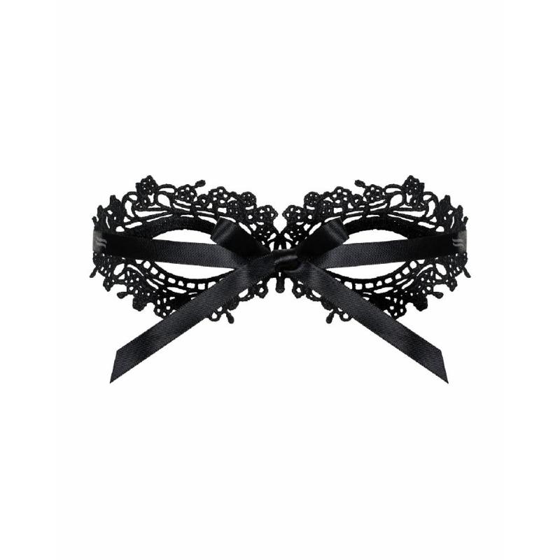 Мереживна маска Obsessive A710 mask, єдиний розмір, чорна