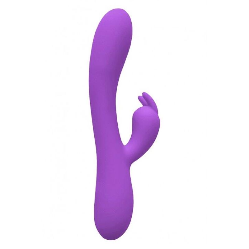 Вібратор-кролик Wooomy Gili-Gili Vibrator with Heat Purple, відросток з вушками, підігрів до 40°С - зображення 1