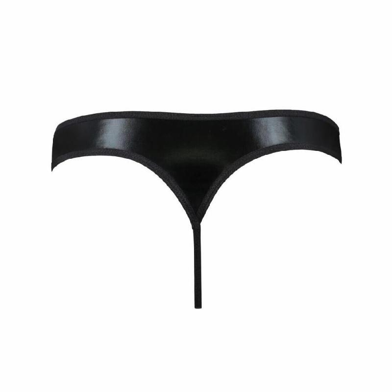 Чоловічі стринги Passion 033 THONG PAUL XXL/XXXL Black, під латекс
