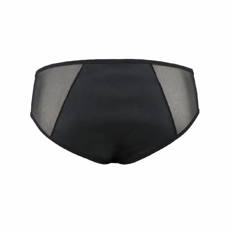 Чоловічі сліпи на блискавці Passion 042 SLIP TIMMY XXL/XXXL Black, екошкіра, сітка