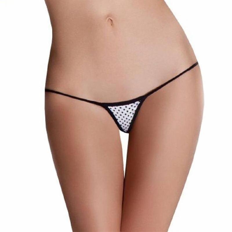 Жіночі мікростринги з мікрофібри Passion MT019 One size, white - зображення 1