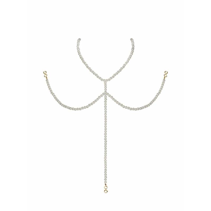 Намисто під перлини на декольте Obsessive A757 necklace pearl