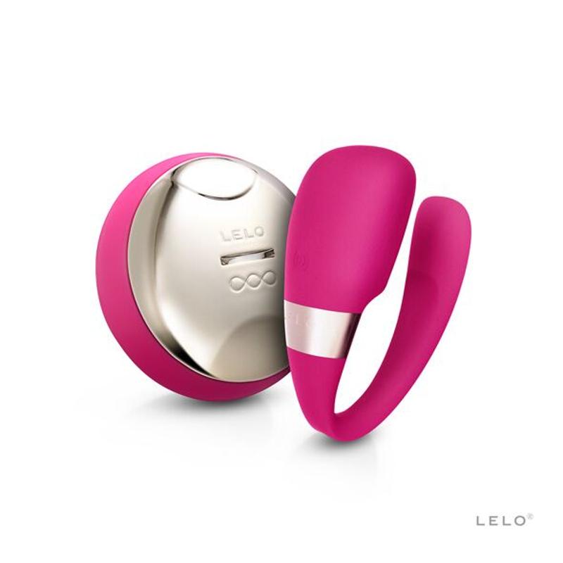 Вібратор для пар LELO Tiani 3 Cerise, 2 мотори, пульт ДК - зображення 1