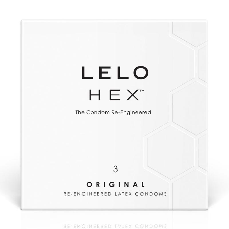 Презервативи LELO HEX Condoms Original 3 Pack, тонкі та суперміцні - зображення 1
