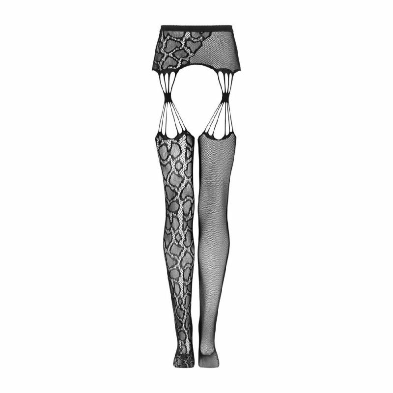 Еротичні колготки-бодістокінг Obsessive Garter stockings S821 S/M/L