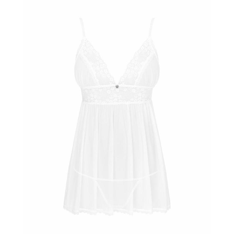 Пеньюар і трусики Obsessive Heavenlly babydoll & thong XS/S