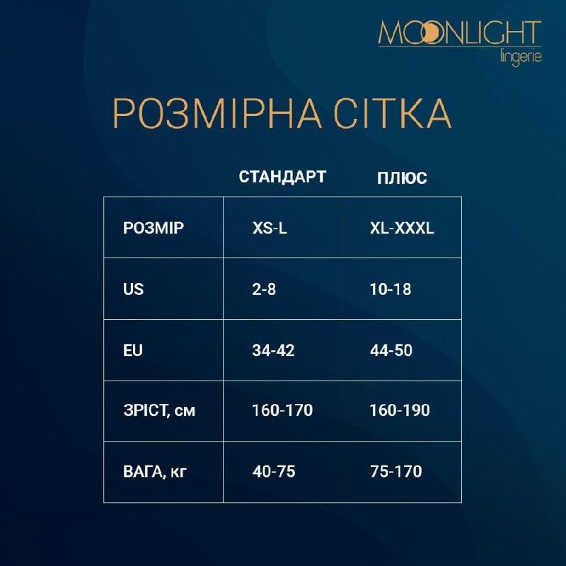 Еротична сукня Moonlight Model 13 XS-L Black, довгий рукав
