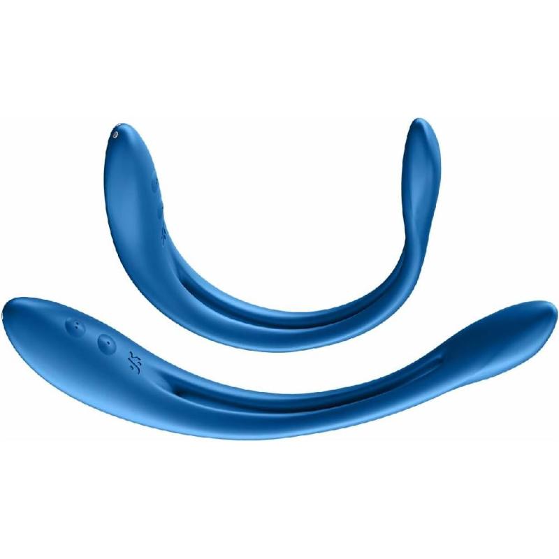 Універсальний гнучкий вібратор для пар Satisfyer Elastic Game Dark Blue
