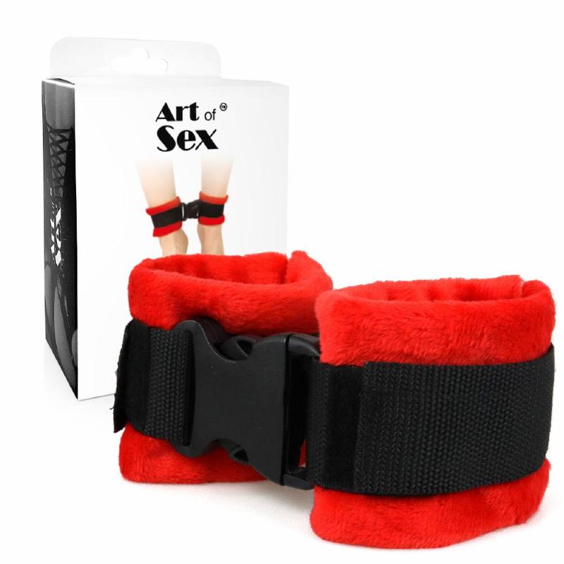 Поножі Art of Sex Ankle Cuffs - Soft Touch Червоні