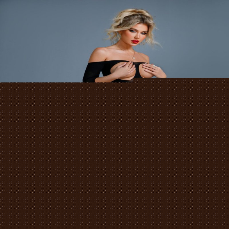 Бодістокінг Caprice Lingerie Model 09 One size Black, відкритий доступ, імітація панчіх - зображення 1