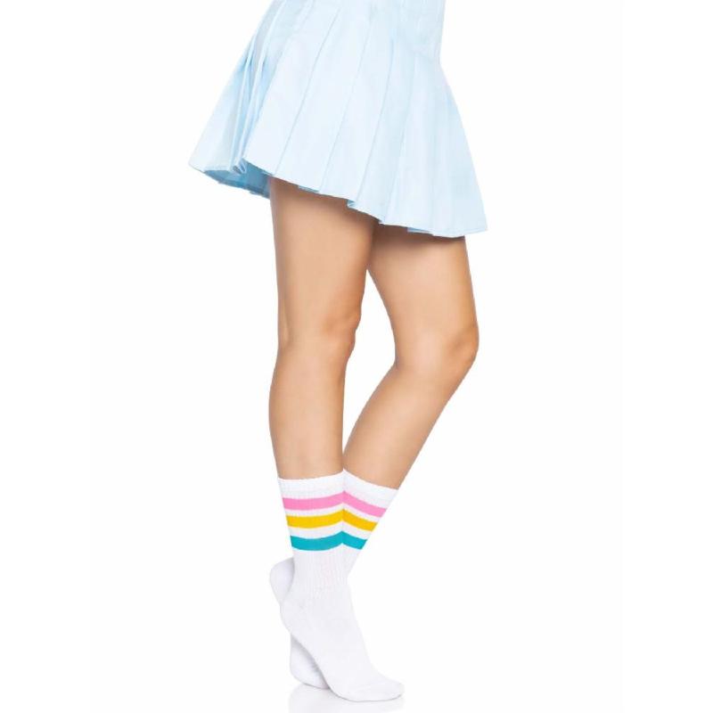 Шкарпетки жіночі в смужку Leg Avenue Pride crew socks Pansexual, 37–43 розмір
