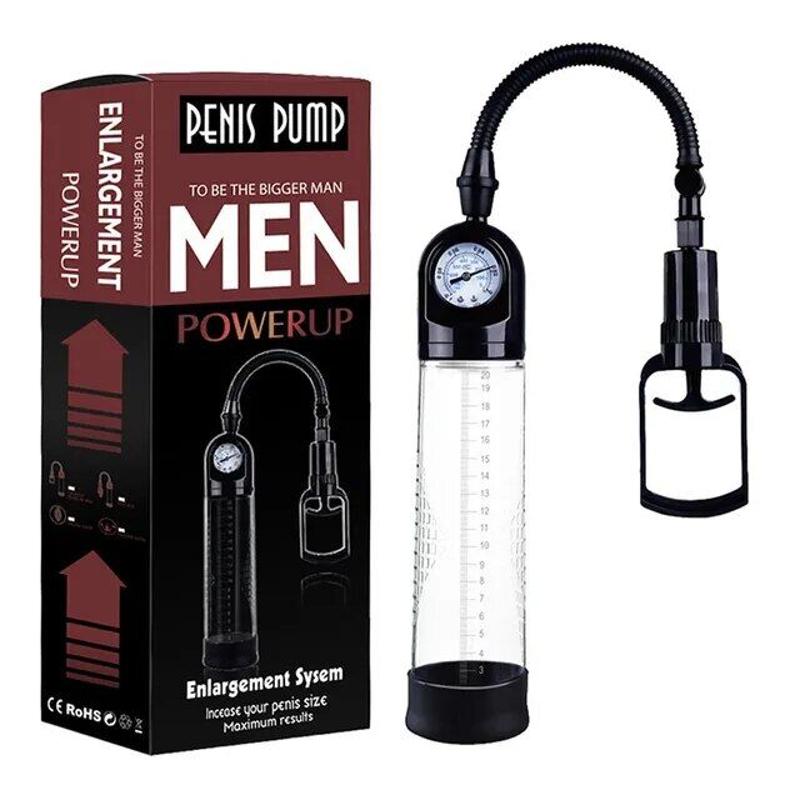 Вакуумна помпа Men Powerup зі стрілковим манометром і ручним насосом - зображення 1