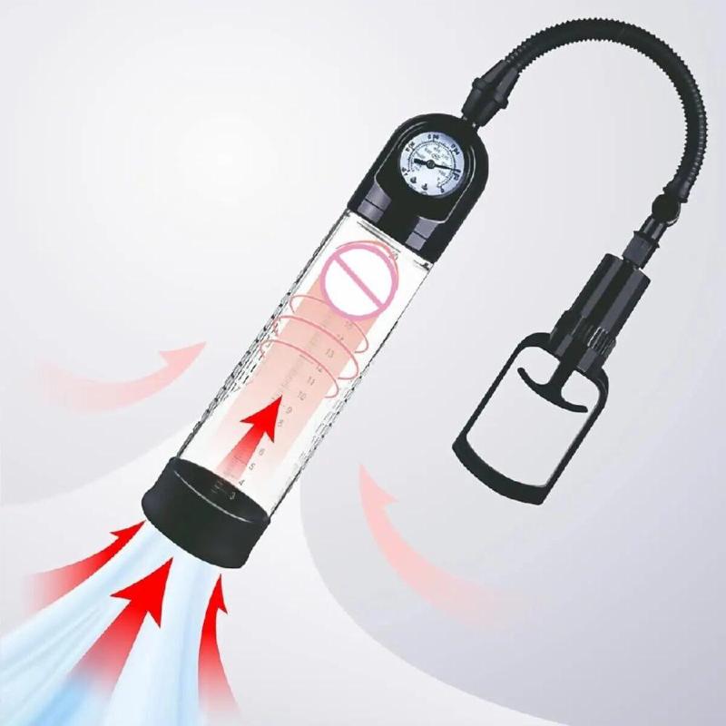 Вакуумна помпа Men Powerup зі стрілковим манометром і ручним насосом