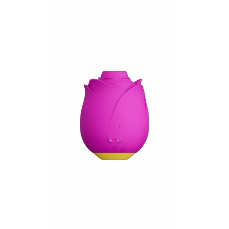 Шикарний вакуумний кліторальний стимулятор Romp Rose Pink, у вигляді троянди
