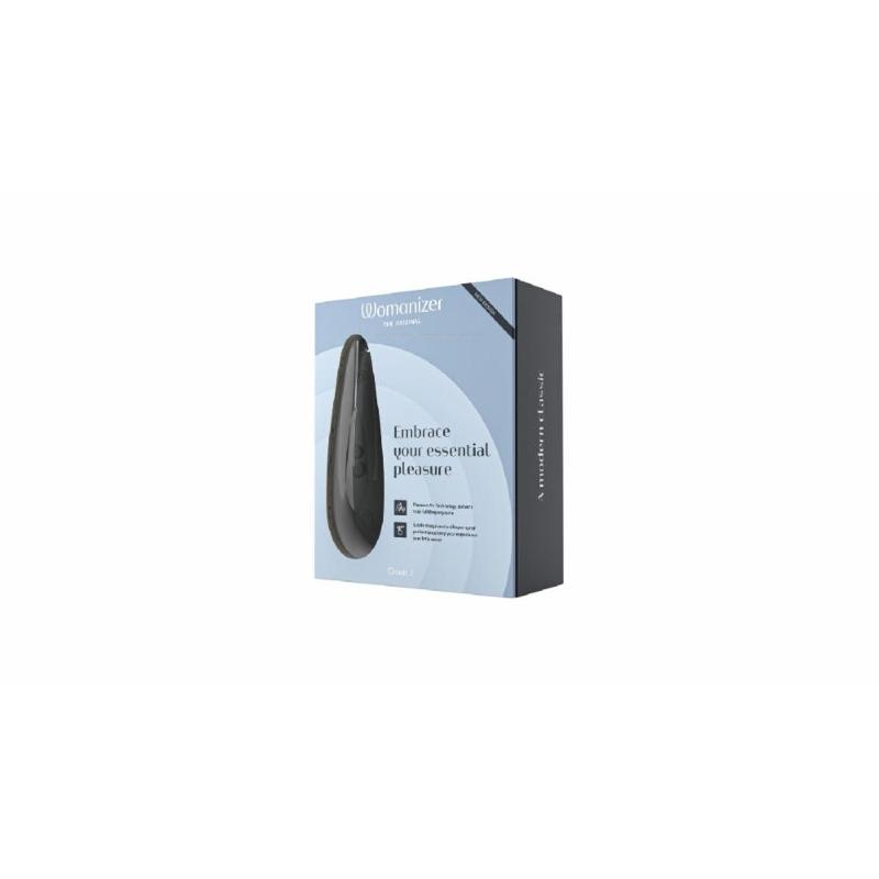 Вакуумний кліторальний стимулятор Womanizer Classic 2 - Black, 10 режимів, функція Afterglow