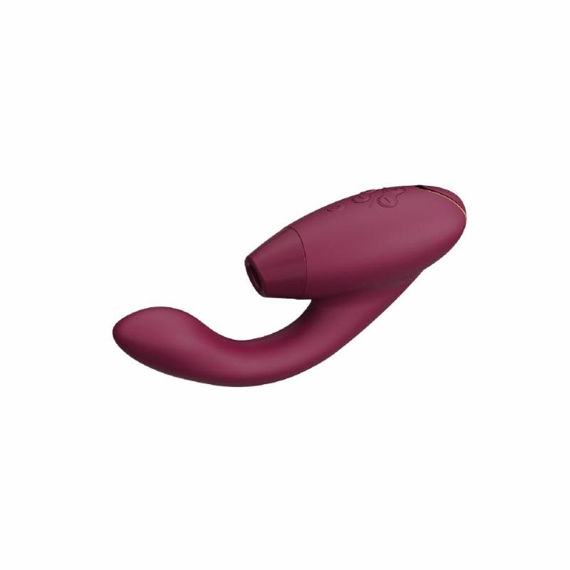 Подвійний вакуумний кліторальний стимулятор Womanizer Duo 2 - Bordeaux, незалежні мотори