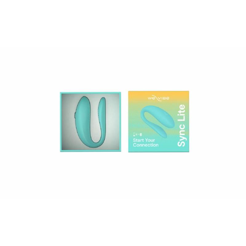 Смарт-вібратор для пар We-Vibe Sync Lite Aqua, 10 віброрежимів, можна поєднувати з проникним сексом