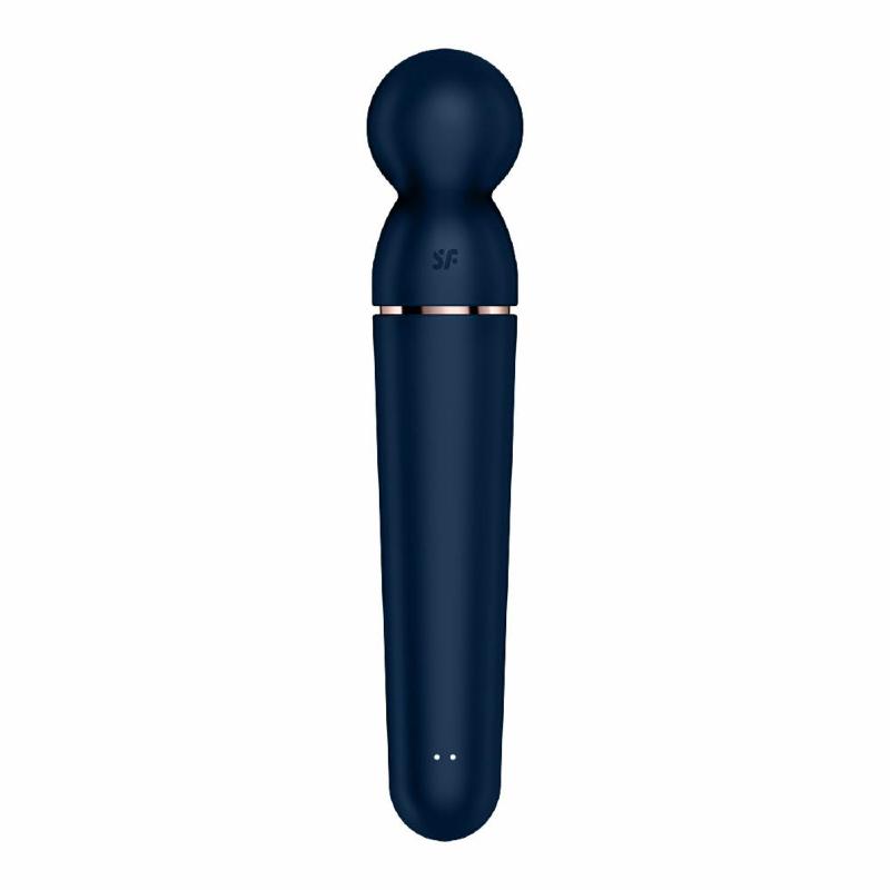 Вібромасажер Satisfyer Planet Wand-er Blue/Rosegold, дуже потужний, бездротовий