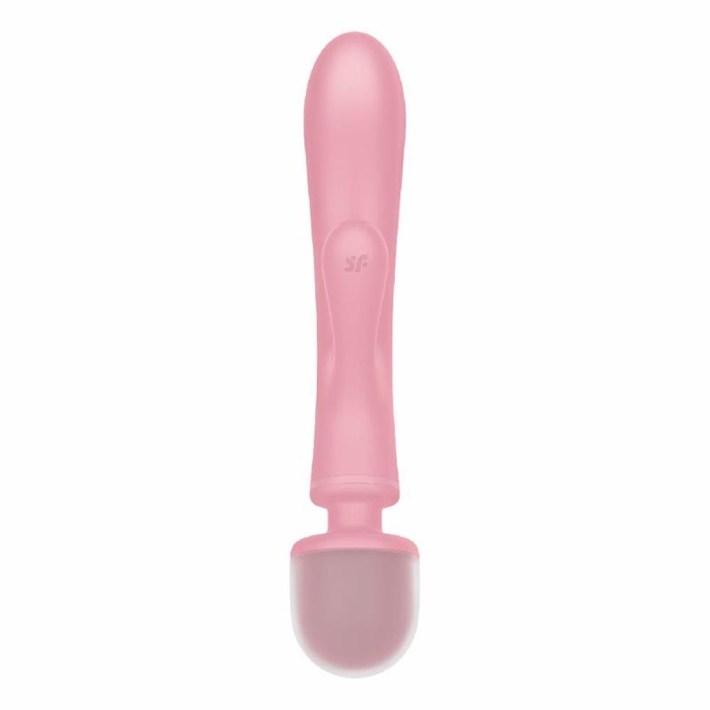 Вібратор-кролик з вібромасажером Satisfyer Triple Lover Pink, 3 мотори