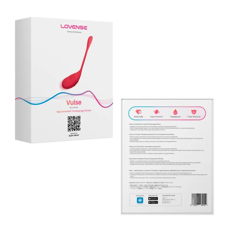 Смарт-віброяйце з пульсацією Lovense Vulse (Thrusting Egg Vibrator), імітація фрикцій