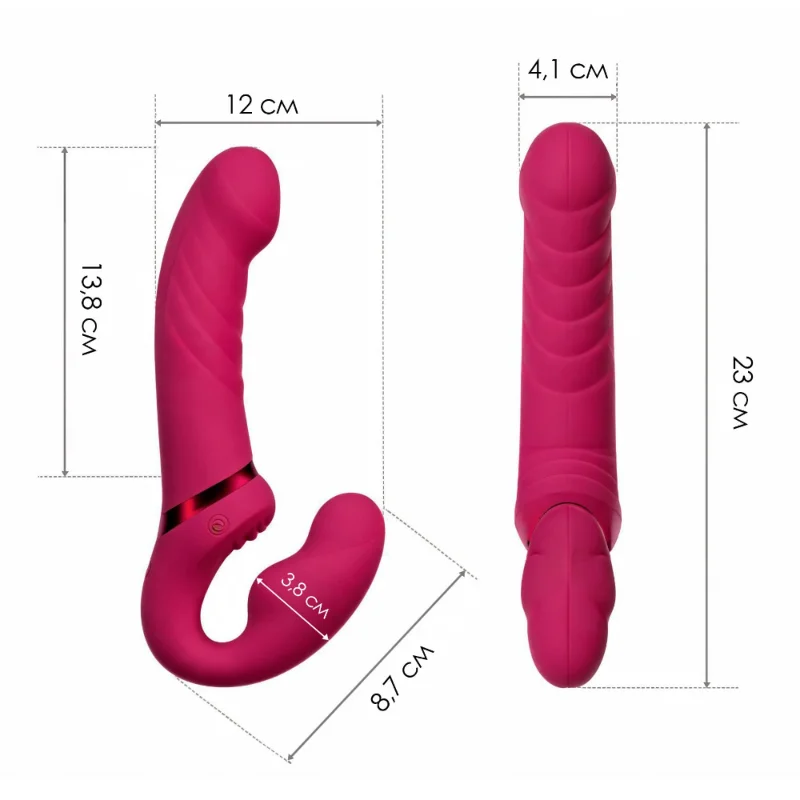 Безремінний смарт-страпон Lovense Lapis vibrating strapless strap-on, 3 мотори