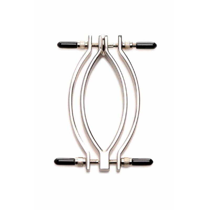 Затискач для статевих губ Master Series: Pussy Tugger Adjustable Vagina Clamp with Chain