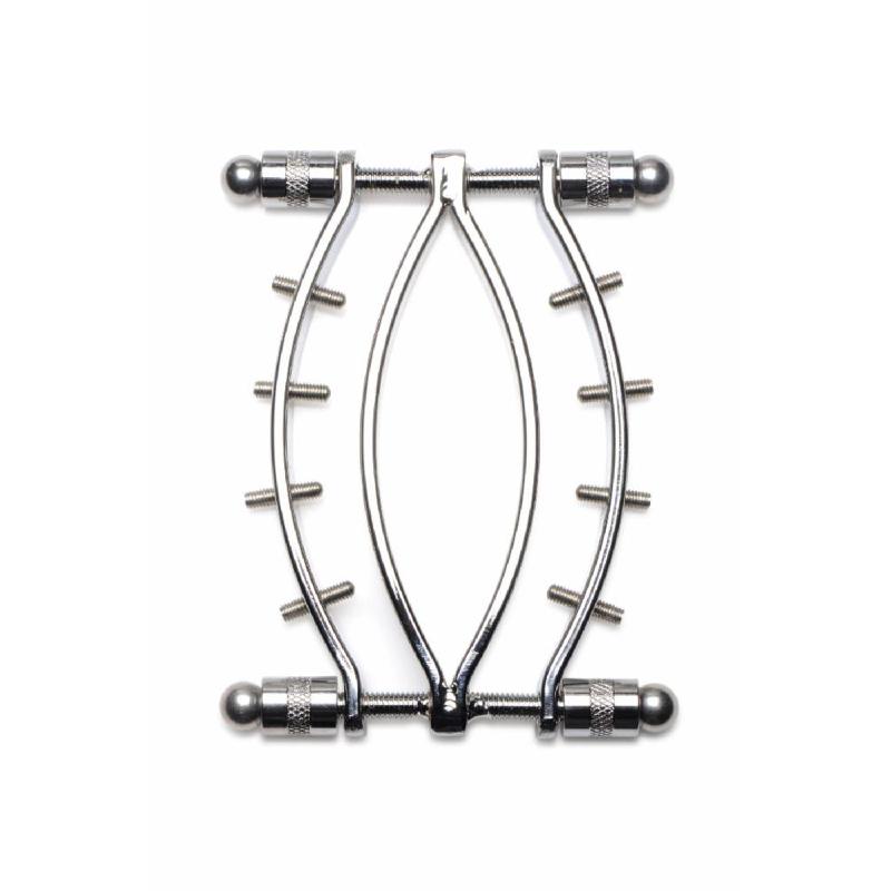 Затискач для вагіни Master Series: Spread 'Em Poker Vagina Clamp with Adjustable Pressure Screws, ши
