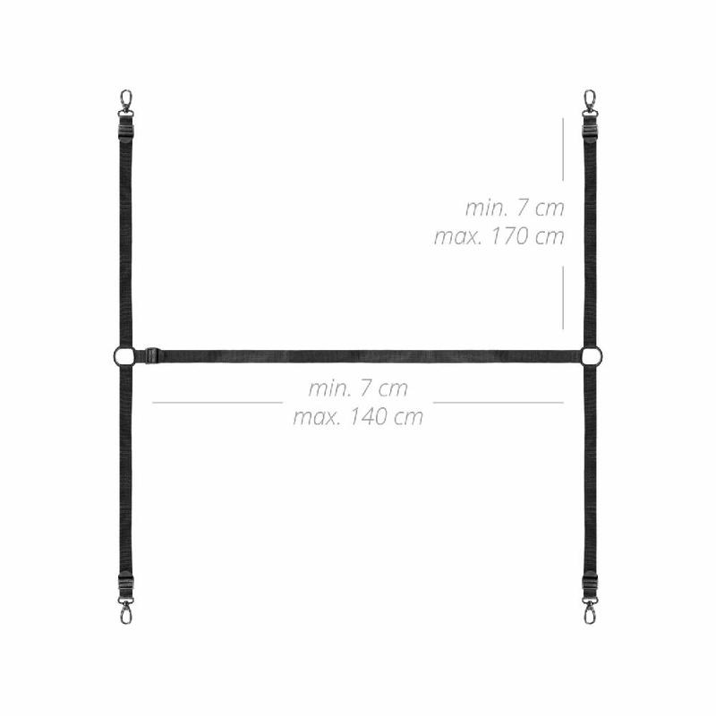 Фіксатор на ліжко з наручниками та поножами Bedroom Fantasies: Under the bed Restraint Bondage Set