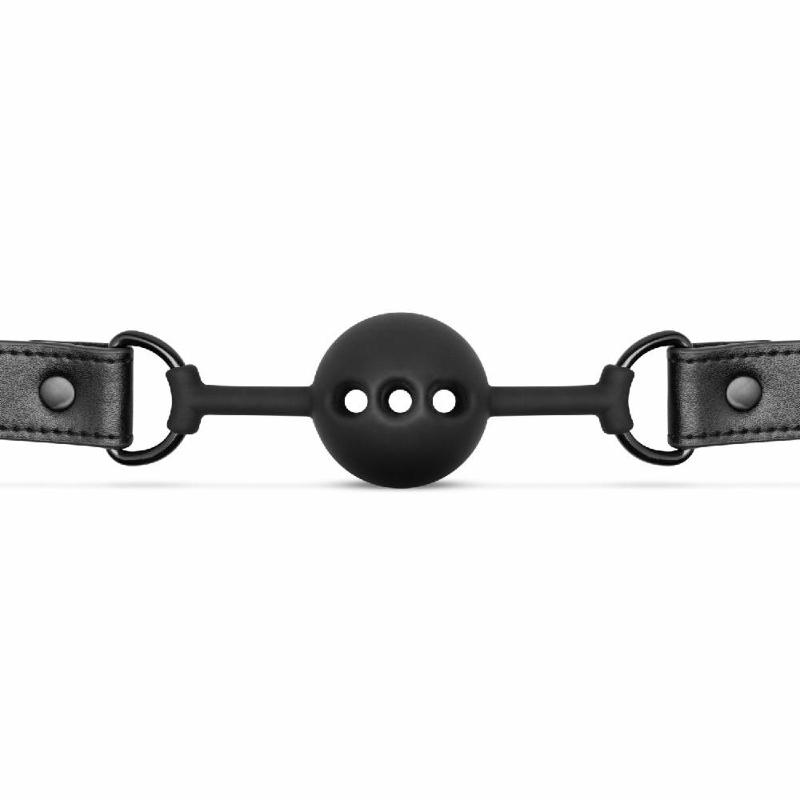 Повітропроникний кляп Bedroom Fantasies: Breathable Silicone Ball Gag, чорний