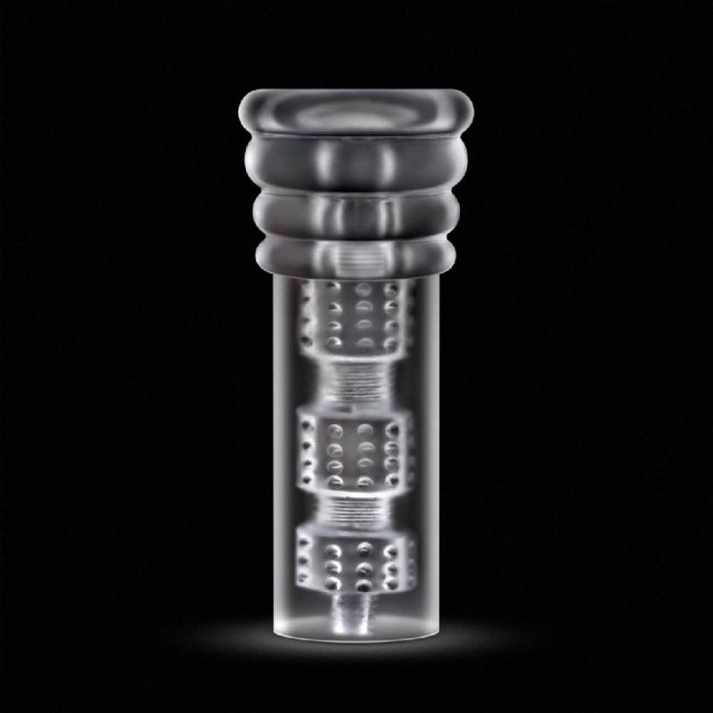 Мастурбатор Blush Rize – Luz Glow in the Dark Masturbator – Clear, всмоктування, світиться в темряві