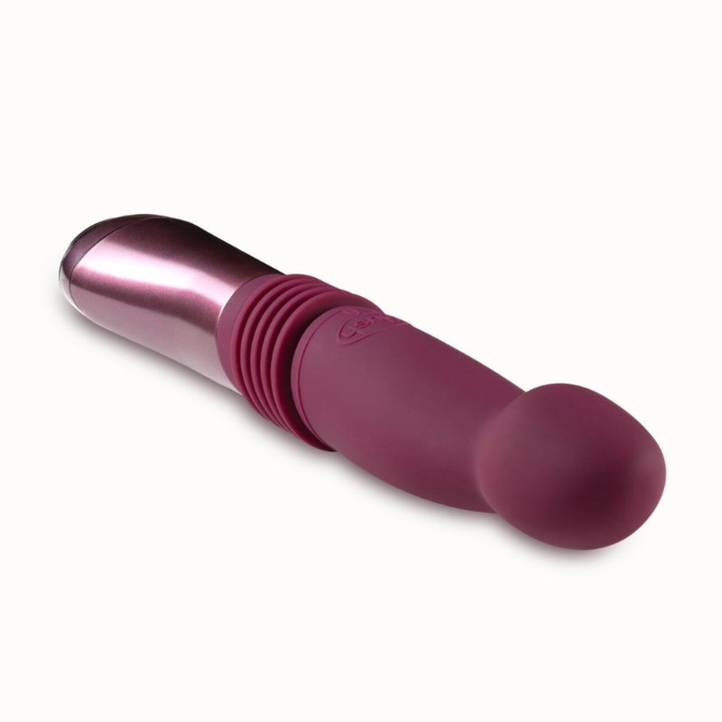 Пульсатор для точки G Blush Temptasia – Trixie Thrusting Dildo – Wine Red, 3 швидкості - зображення 1